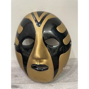 Goldust WWE Wrestling Gold‎ and Black Costume Face Mask Cosplay NEW